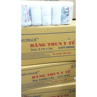 Băng thun y tế bảo thạch 3 móc 0.1 x 3m (10 cuộn /lốc)