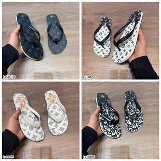 Dép tông nam LV họa tiết xỏ ngón siêu hót hè 2022 thích hợp đi dạo phố đi biển