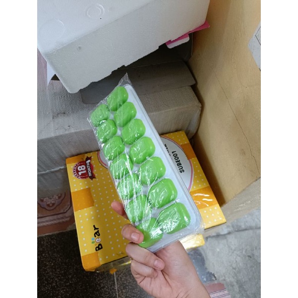 Khay trữ đông nước dashi, thức ăn cho bé bằng silicon