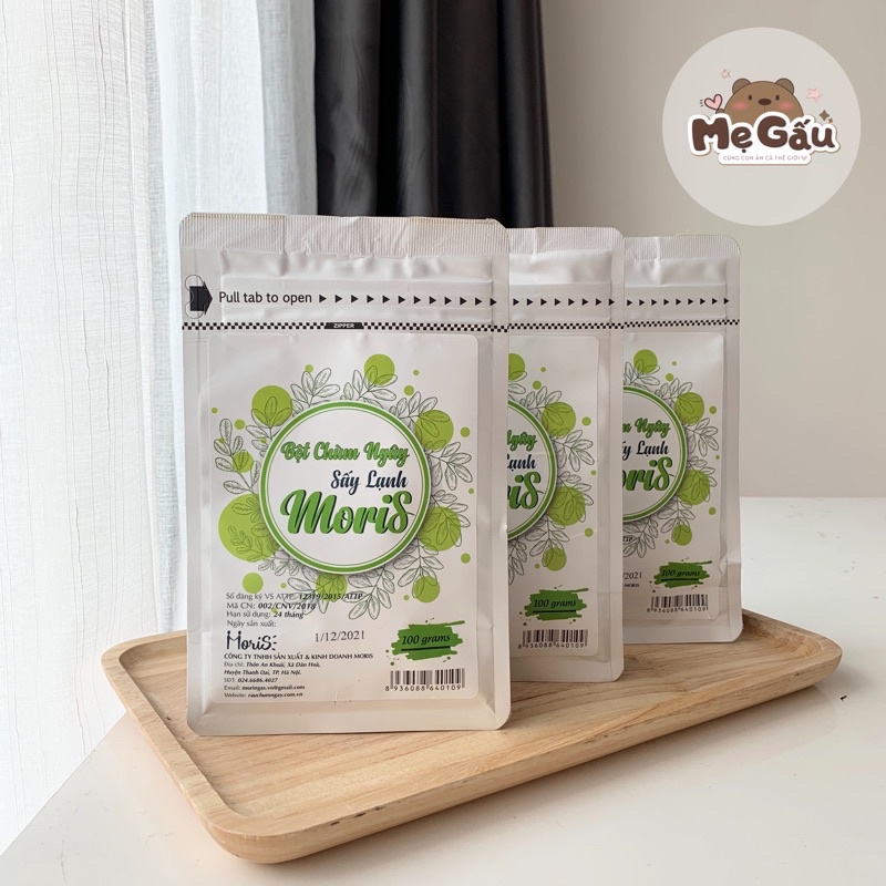 BỘT CHÙM NGÂY SẤY LẠNH NGUYÊN CHẤT 100g - cho bé 6m+