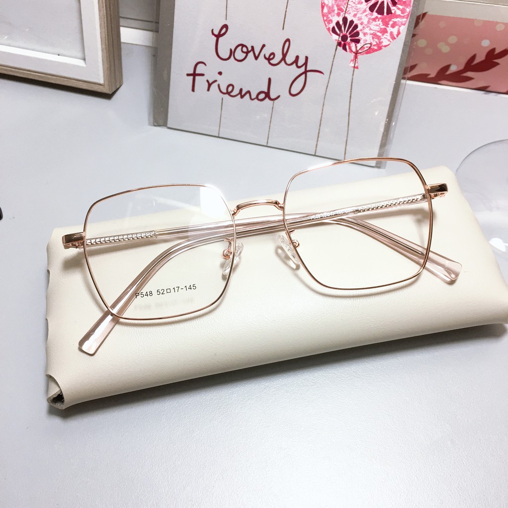 [Mã FARSSTGRE giảm 5K đơn bất kỳ] Gọng kính vuông kim loại 548 nhận cắt cận viễn loạn | BigBuy360 - bigbuy360.vn