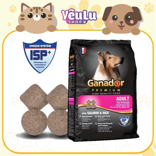 [Mã YEULU276 giảm 8% tối đa 30k đơn từ 249k]Thức Ăn Hạt Cho Cún Trưởng Thành Ganador Adult Cá hồi & Gạo 400g - YêuLuShop