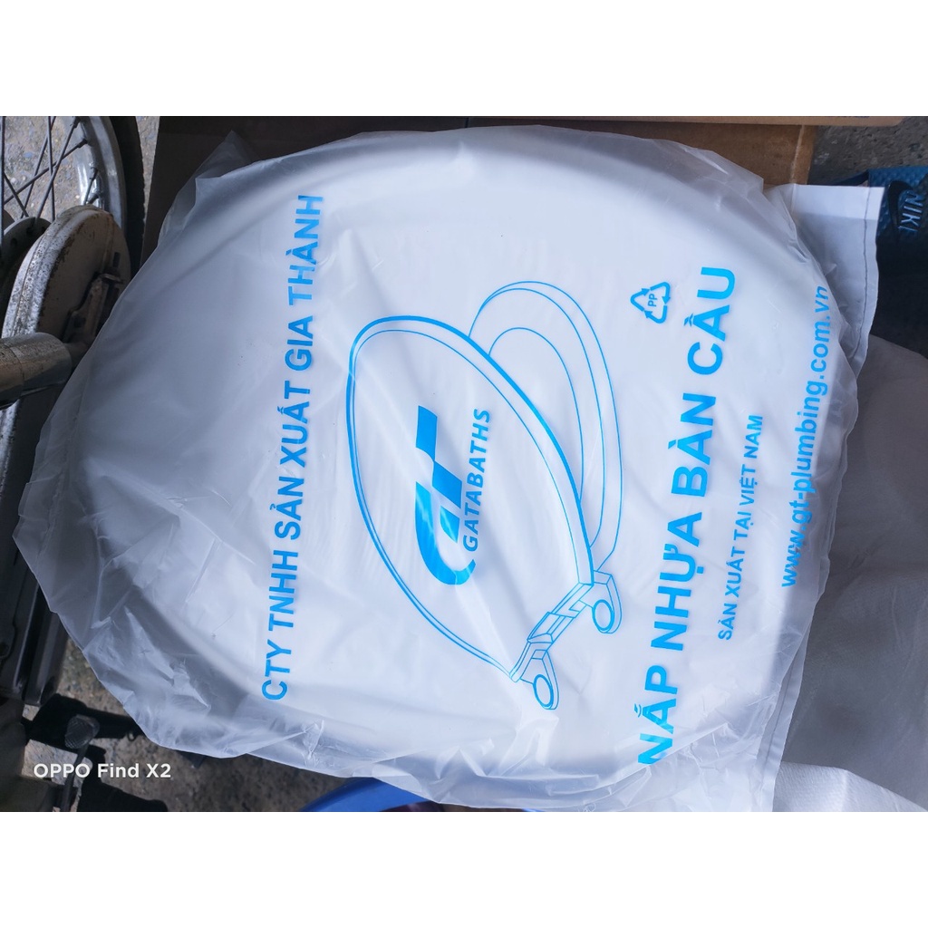 Nắp bồn cầu 2 khối đóng  êm màu trắng nhiều size