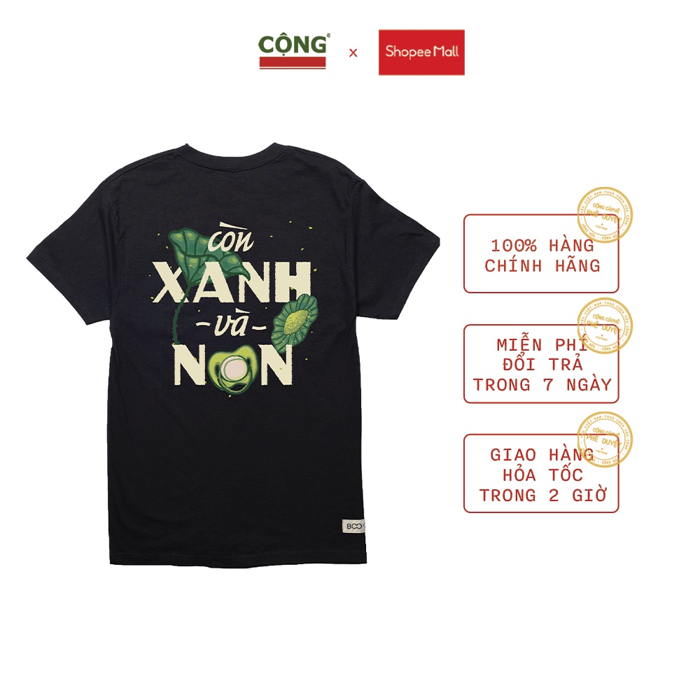 Áo thun unisex Cộng Cà Phê x Boo hoạ tiết trẻ trung, năng động