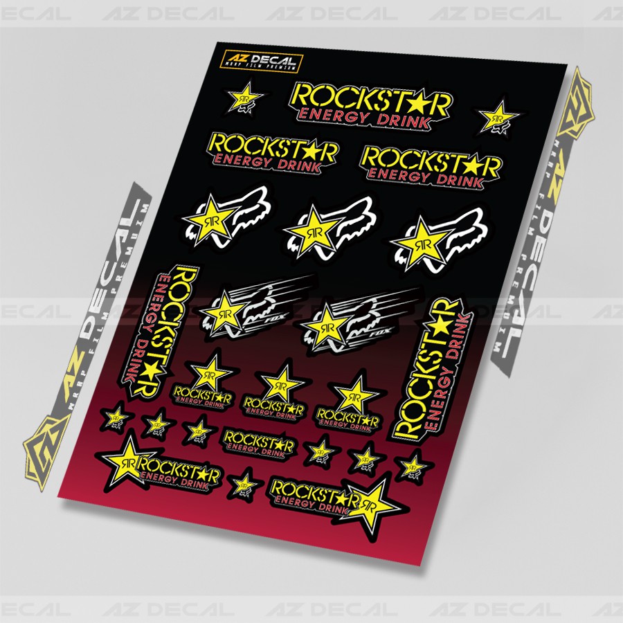 [Set A4] Sticker Dán Xe Chủ Đề Rockstar | Trang Trí Xe Máy, Xe Điện, Nón Bảo Hiểm, Laptop, Điện Thoại