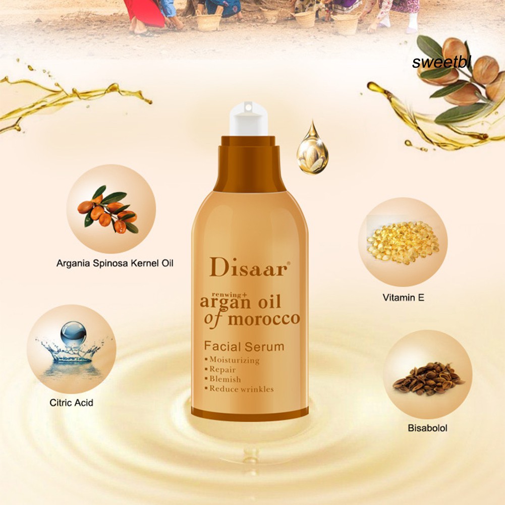 (Hàng Mới Về) Serum Dầu Argan 80g Dưỡng Ẩm Chống Nếp Nhăn Giảm Nhược Điểm Trên Da Mặt