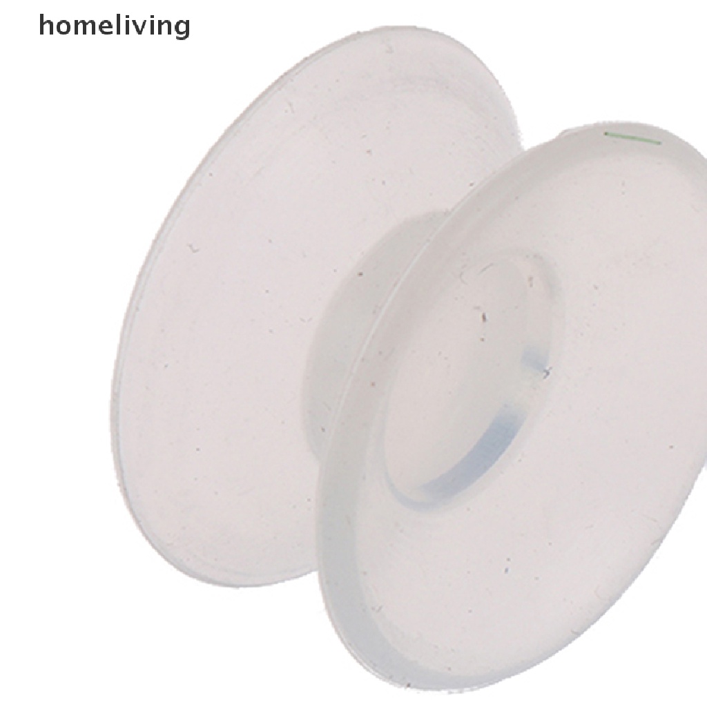 Set 10 Miếng Hít Hai Mặt Bằng Nhựa Thủy Tinh Trong Suốt Có Giác Hút Giá Đỡ