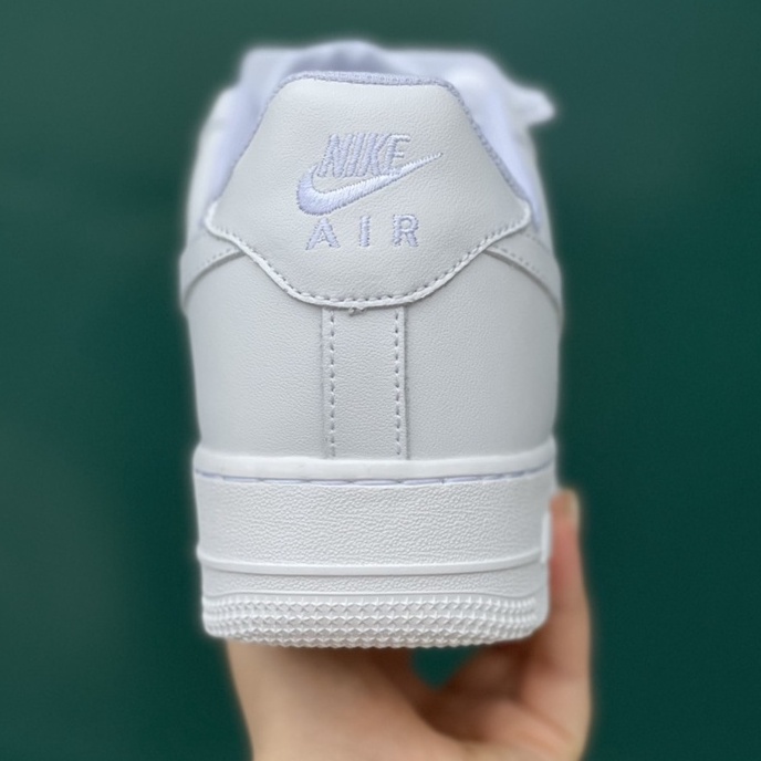 Giày AF1 Low Trắng Móc viền vàng nổi bật,giày Air Force 1 all white bản sịn