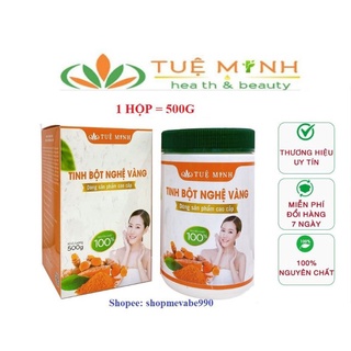 [GIÁ TẠI XƯỞNG] 1 Hộp 500g Tinh Bột Nghệ Vàng Tuệ Minh Nguyên Chất nhà làm