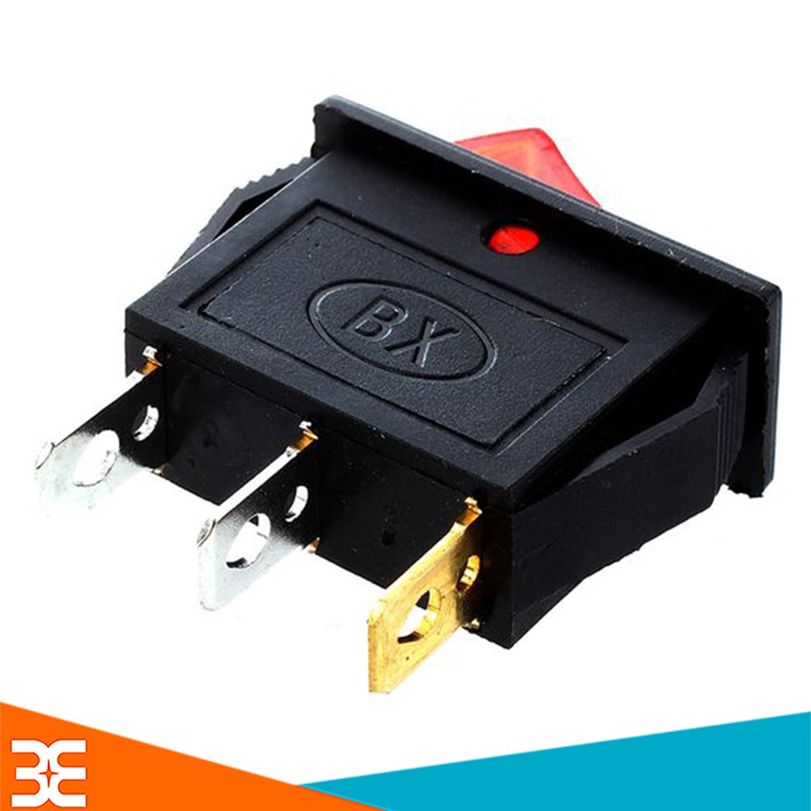 Công Tắc Bập Bênh KCD3-101 16A/250V Dùng Trong Ổ Điện - Có Đèn