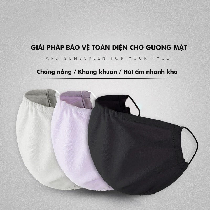Khẩu trang chống nắng unisex chất liệu kháng khuẩn, hút ẩm nhanh khô UV100 LC 10027 | BigBuy360 - bigbuy360.vn