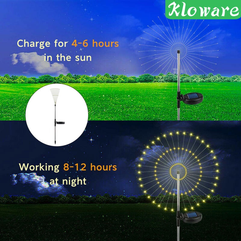Đèn LED năng lượng mặt trời hình pháo hoa
