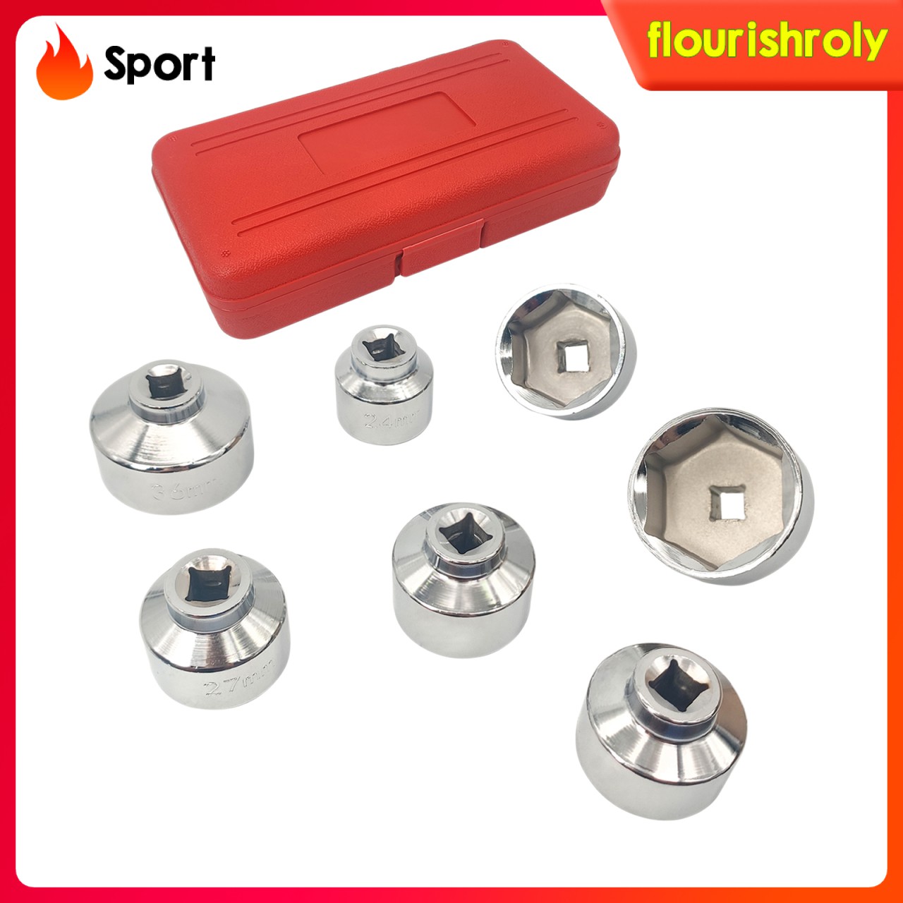 Bộ 7 Cờ Lê 3 / 8 "24 27 29 30 32 36 38mm