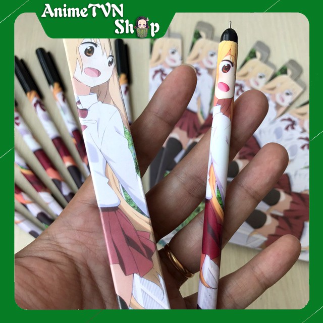 Bút Viết cao cấp Anime Himouto! Umaru-chan (Umaru) - Dạ bi mực đen kèm hộp in hình thân bút và hộp
