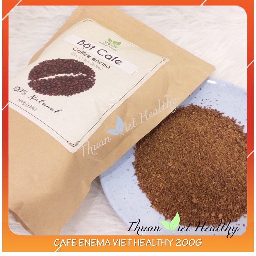 Bộ thải độc đại tràng 10 ngày cho người mới (cafe viethealthy 200g, túi truyền, dây truyền, dầu dừa) combo 10 day enema