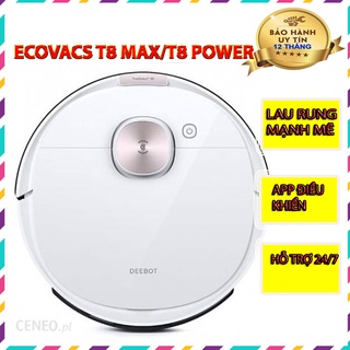 Robot hút bụi lau nhà thông minh Ecovacs Deebot T8 Power/ T8 Max hàng hiệu - Hàng trưng bày có lau rung