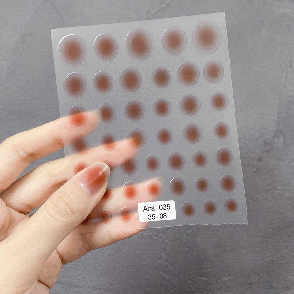 Miếng Dán Trang Trí Móng Tay Hình Trái Tim Màu Trong Mờ Thời Trang DIY