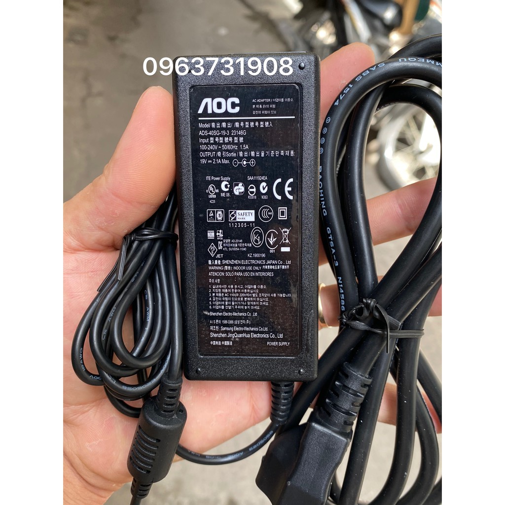 Dây nguồn màn hình Aoc 19V chính hãng