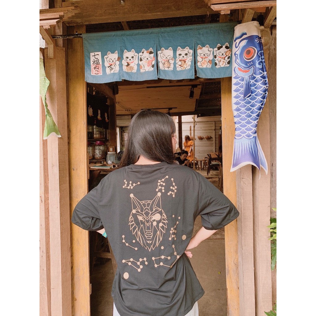 (HÌNH THẬT)ÁO THUN COTTON TAY LỠ IN HÌNH.