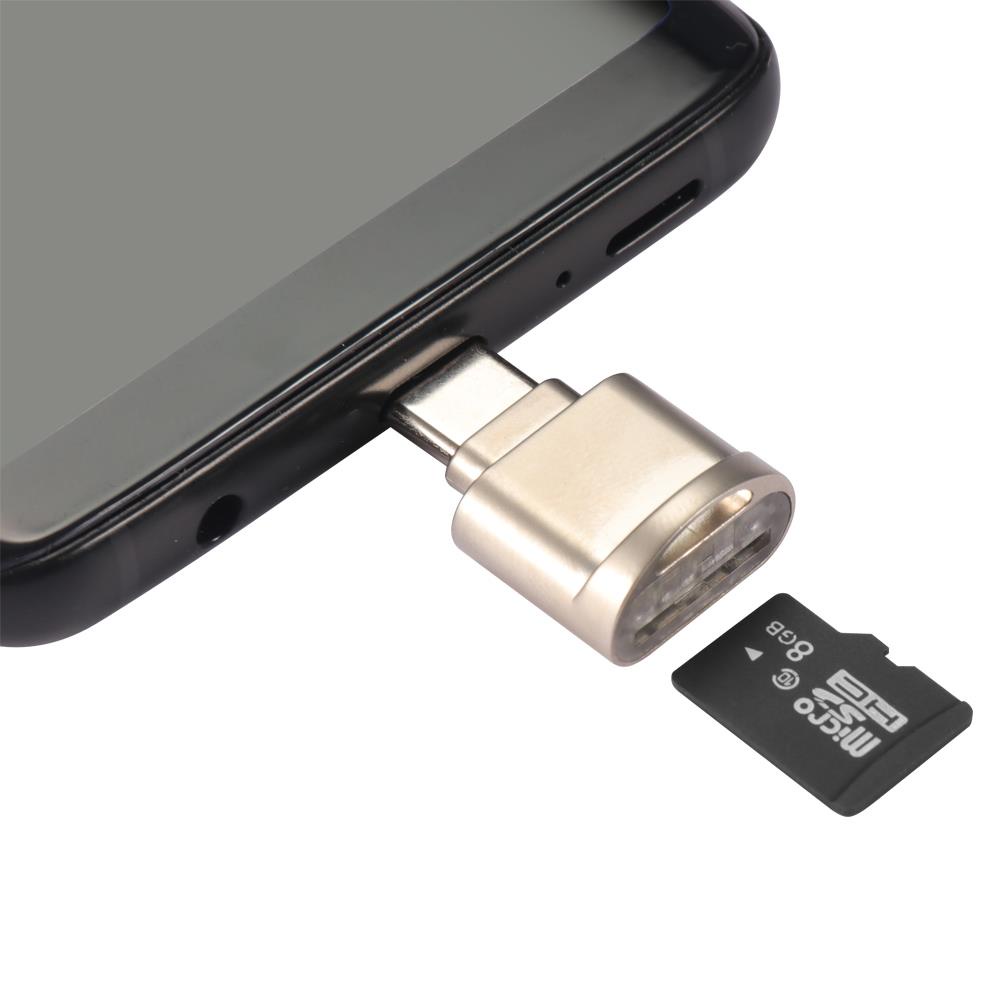 Mini Type C 3 1 Interface Support Micro SD TF Memory Card Reader OTG USB Adapter for Laptop Smartphone