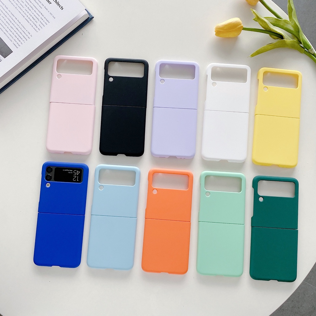 Ốp Điện Thoại PC Siêu Mỏng Chống Sốc Cho Samsung Z Flip4 3 Samsung Galaxy Z Flip 4 5G Z Flip3 5G