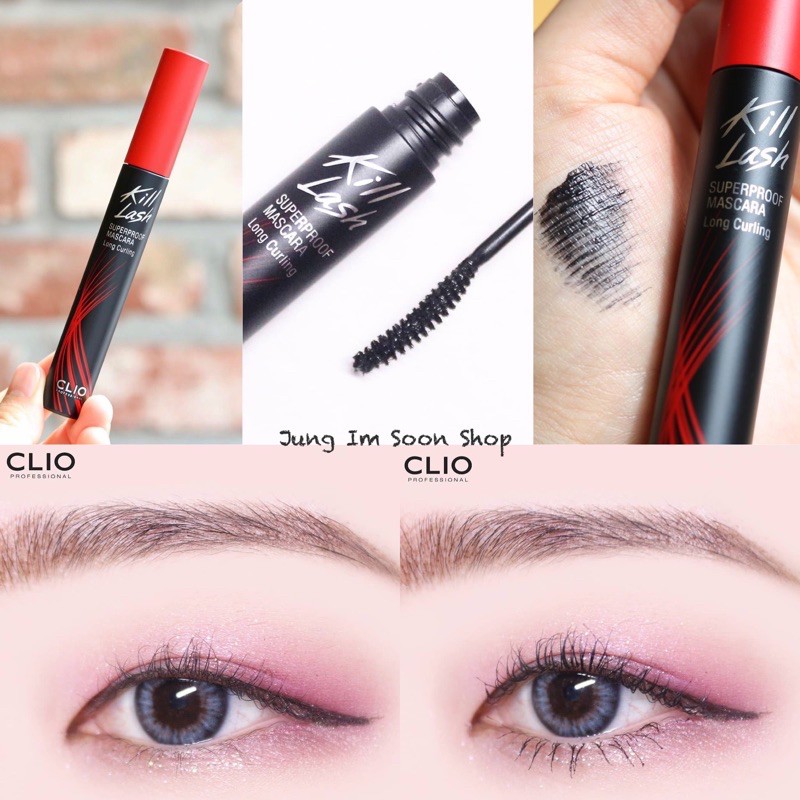 Chuốt Mi Dài Tự NhiênChống Trôi CLIO Kill Lash Superproof Mascara 01Long Curling