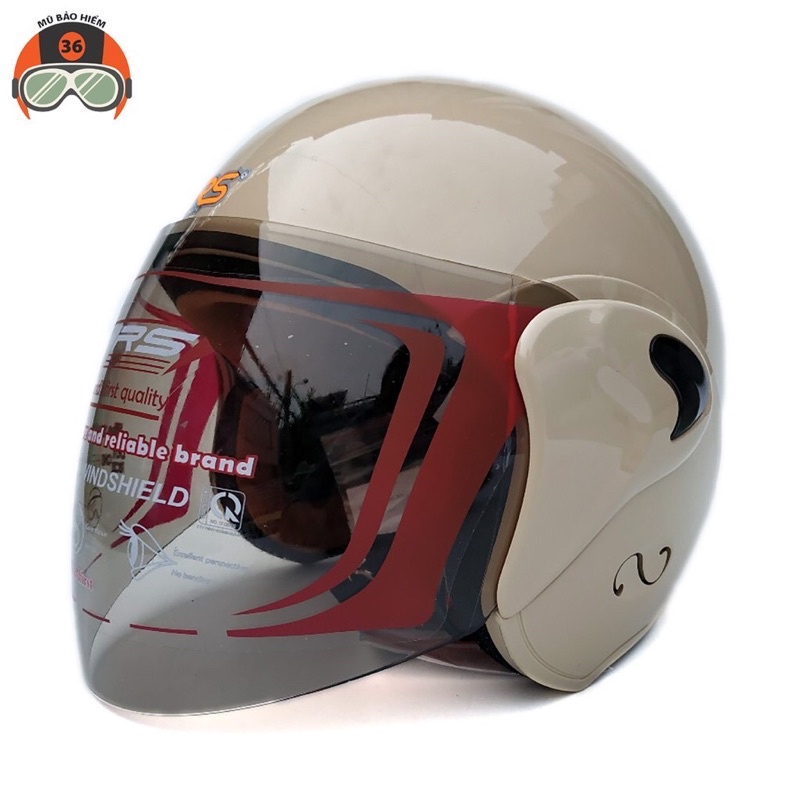 Nón bảo hiểm 3/4 GRS A318k kính dài