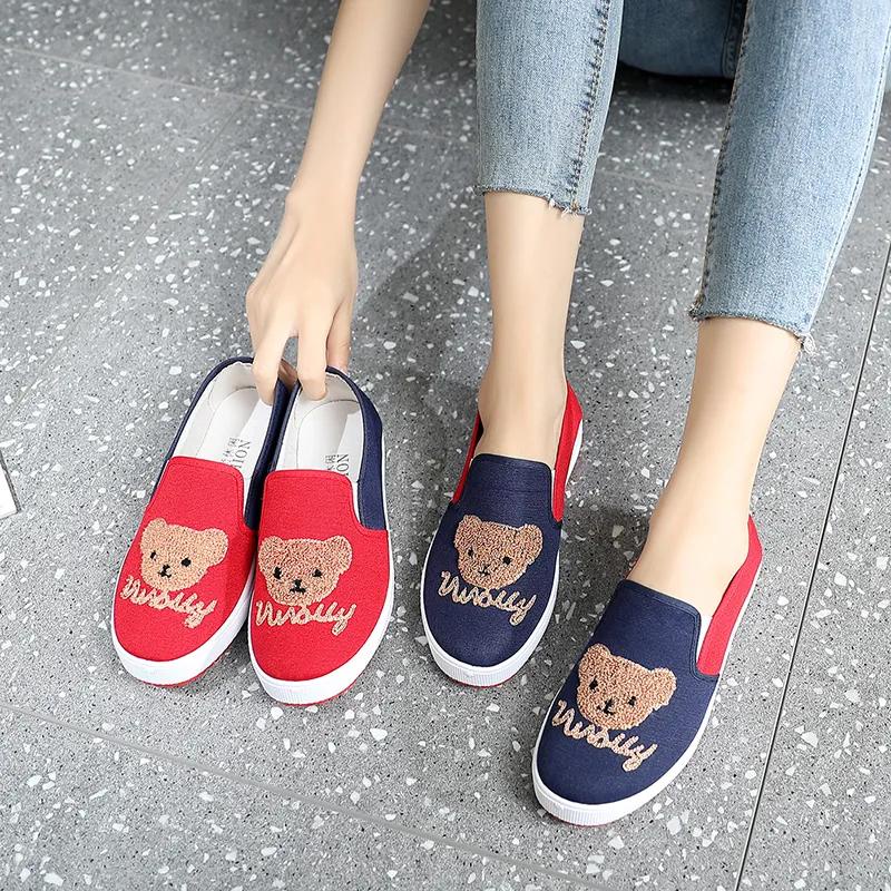 Giày Thể Thao canvas Màu Trắng/Đen Thời Trang Cho Nữ