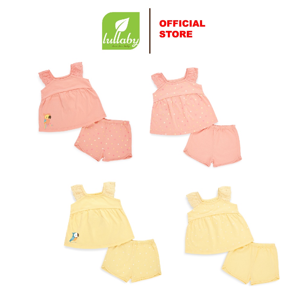 LULLABY Bộ quần áo BG sát nách NH346M