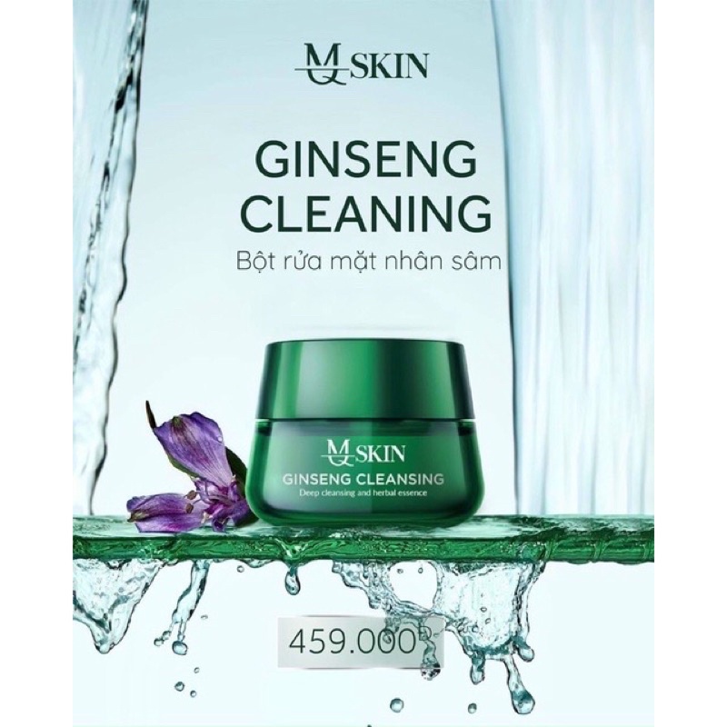 Combo tái tạo da nhân sâm và bột rửa mặt MQ chính hãng