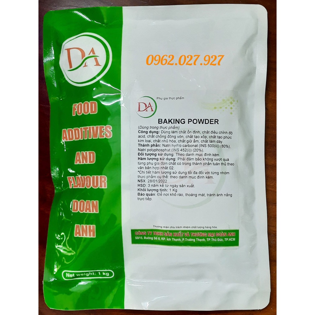 BAKING POWDER - Bột nở, xốp, khô ráo cho bún, phở, chả lụa, bò viên, cá viên