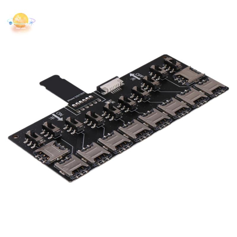 Đầu đọc thẻ SIM 10 khe cho iPhone5/6/7/8/X