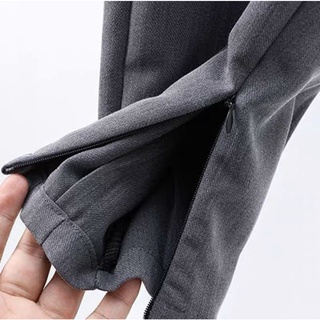 Quần vải nam dài ống đứng AUMI quần âu dáng baggy ống côn kiểu Hàn Quốc mặc đi học đến công sở