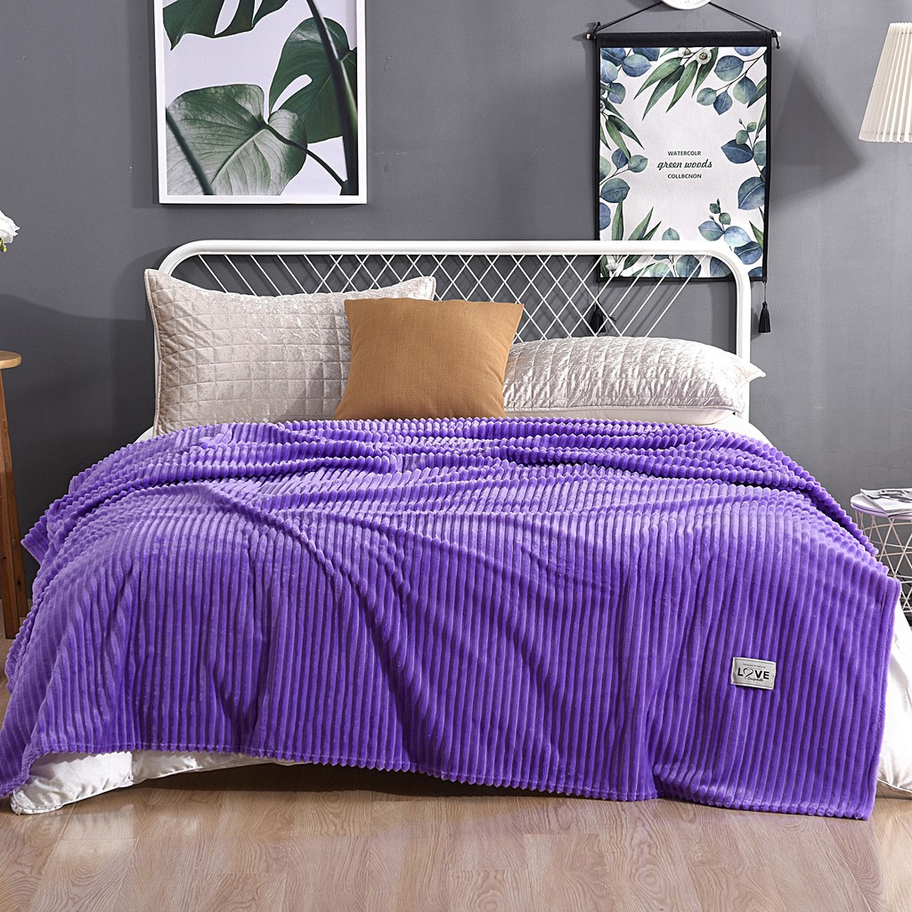 Chăn Nhung tăm loại 1 dày dặn Ghome 2m x 2m3