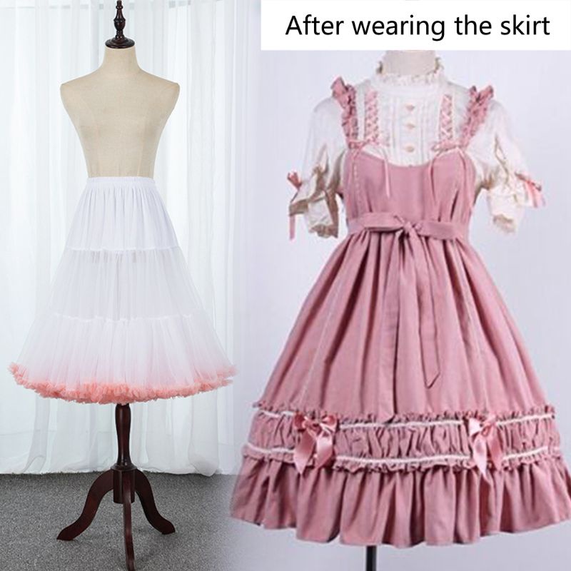 Áo Khoác Vải Tuyn Phối Bèo Nhún Màu Sắc Tương Phản Phong Cách Lolita 60cm Cho Nữ