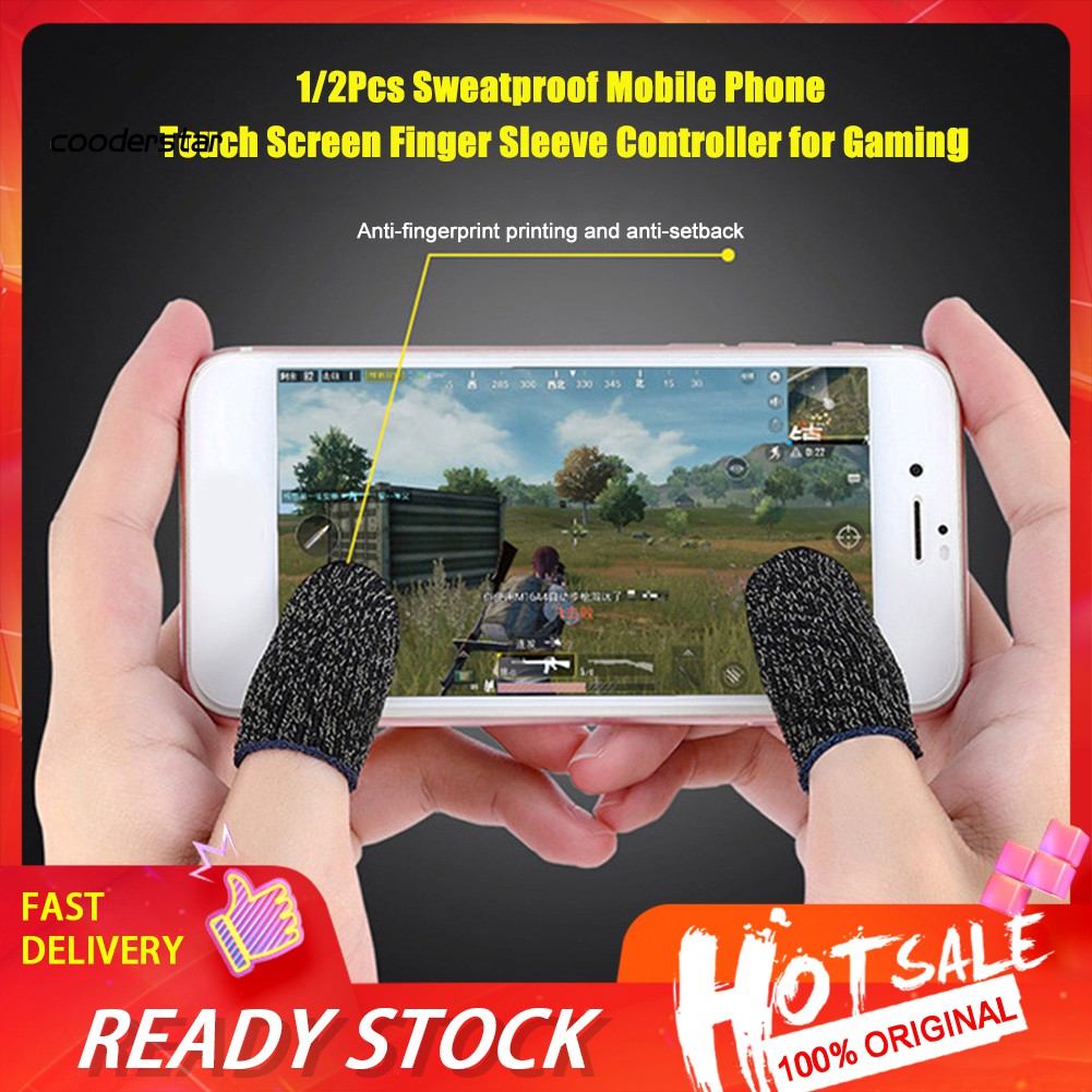 1 / 2 Tay Cầm Điều Khiển Chơi Game Chống Mồ Hôi Cho Điện Thoại