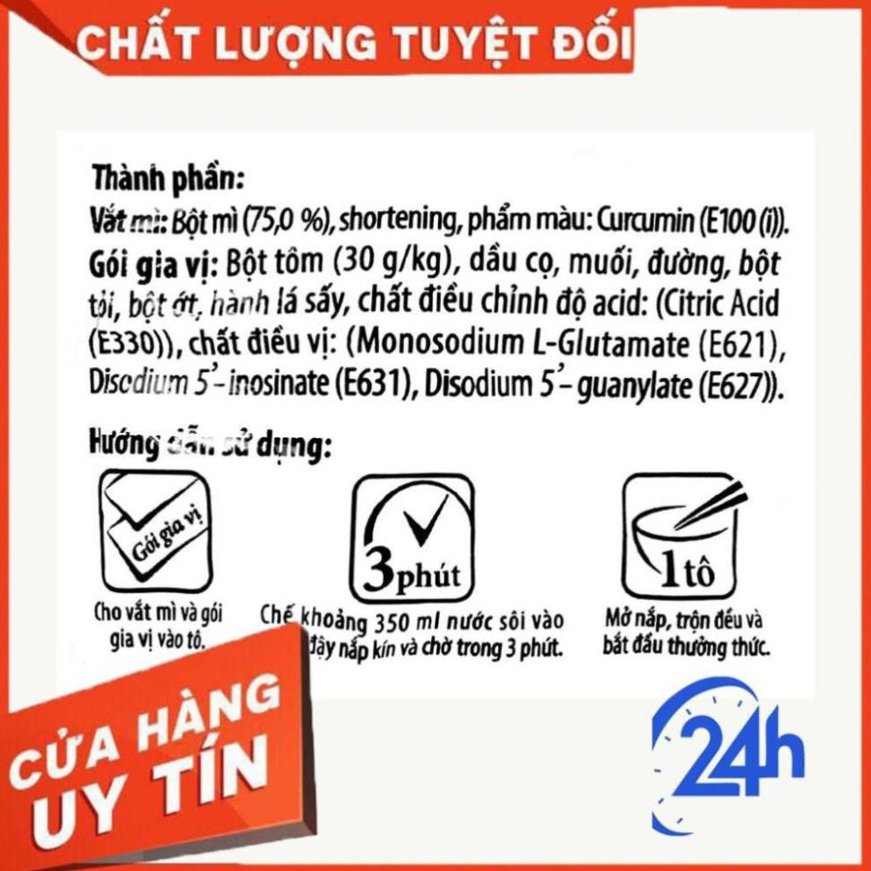 Mì tôm ba miền vị chua cay thùng 30 gói
