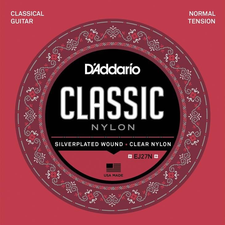 Dây đàn D'addario Classic Guitar EJ27N Normal Tension Clear Nylon ( Hàng CHính Hãng )