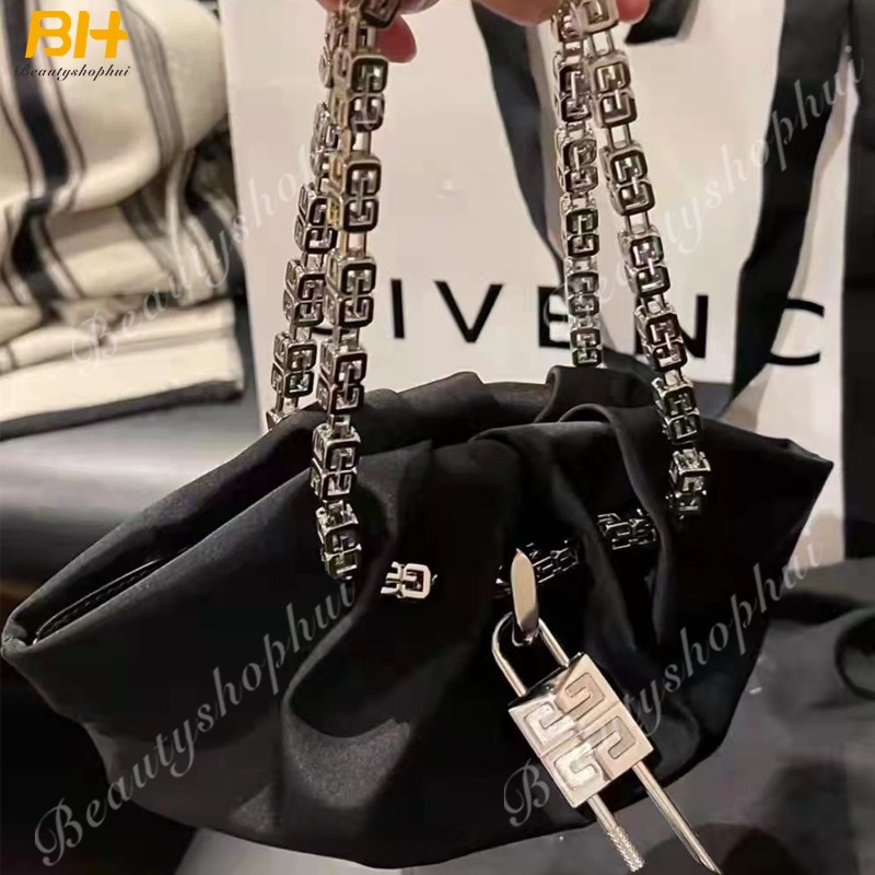 Túi Xách Dự Tiệc Phối Dây Xích Thiết Kế Mới 2022 Sang Trọng