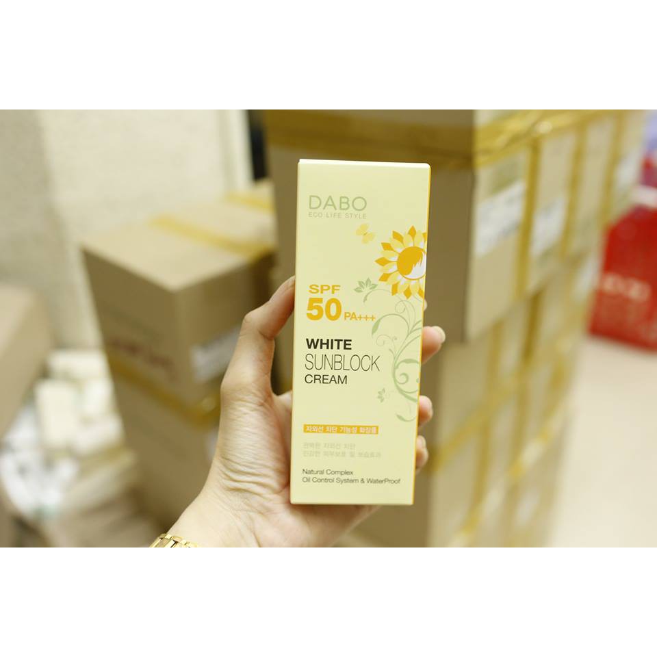 KEM CHỐNG NẮNG DABO WHITE SUNBLOCK CREAM SPF50 PA+++