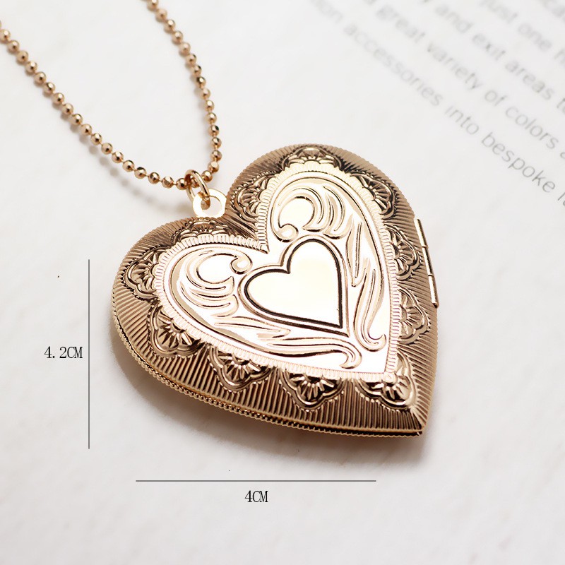 Hot Retro Charms Diy Photo Box Floating Locket Pendant Necklace