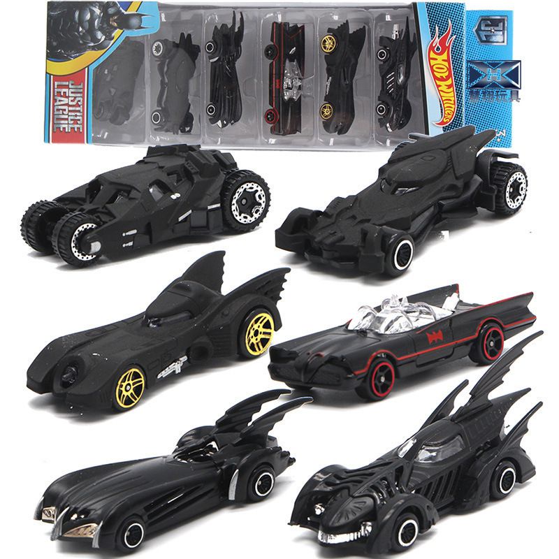 Bộ 6 Mô Hình Xe Hơi Batman Tỉ Lệ 1: 64