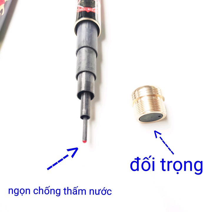 cần câu tay handing huyết long 5H nano 72g tặng ngọn phụ