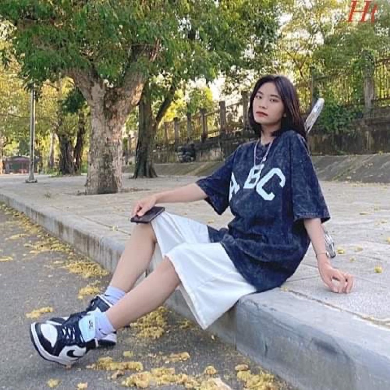 Áo loang chữ ABC H2A758