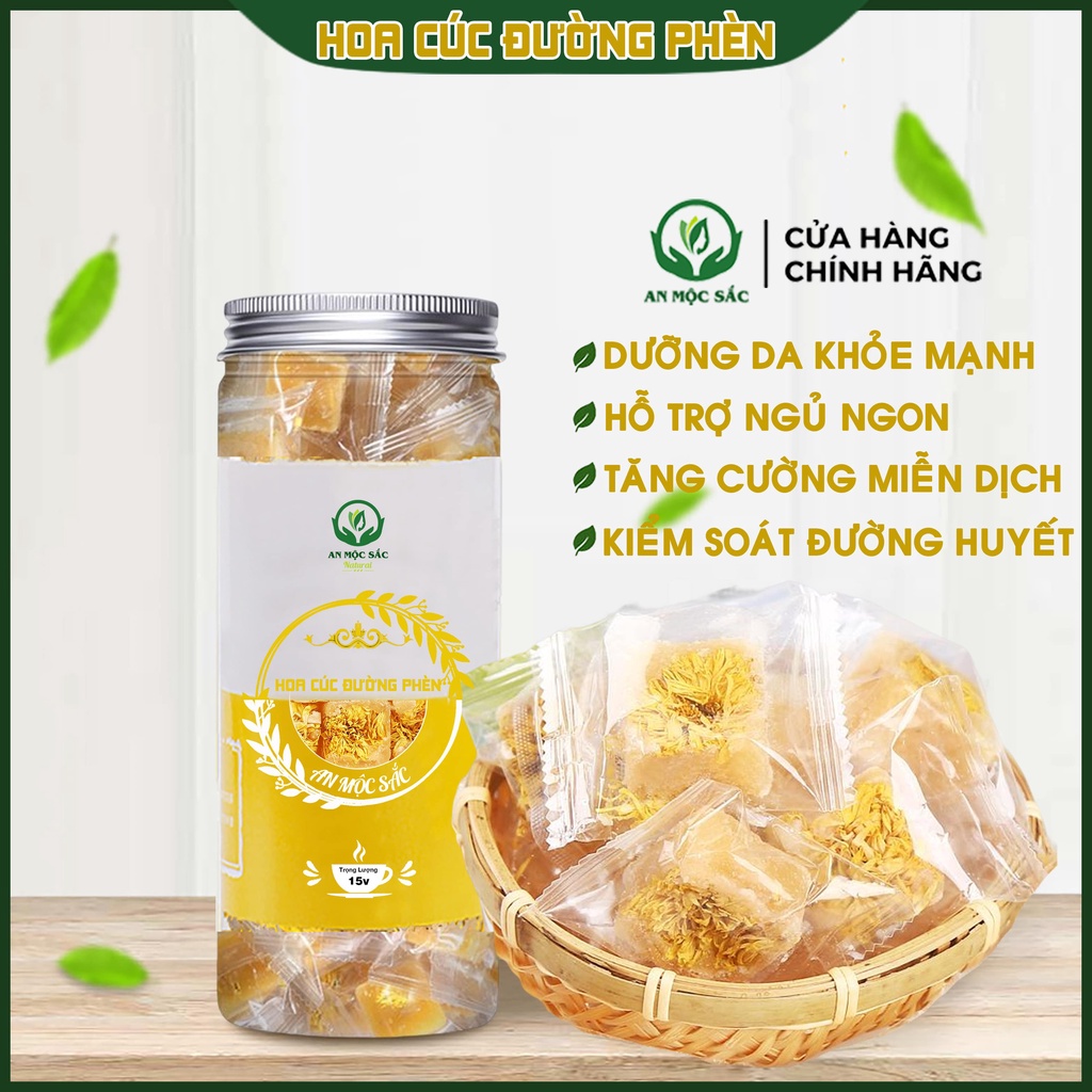 ✅[THƯỢNG HẠNG] Trà Hoa Cúc Đường Phèn Mật Ong Cao Cấp Tự Nhiên An Mộc Sắc