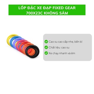 Lốp đặc xe đạp Fixed Gear 700x23c không săm