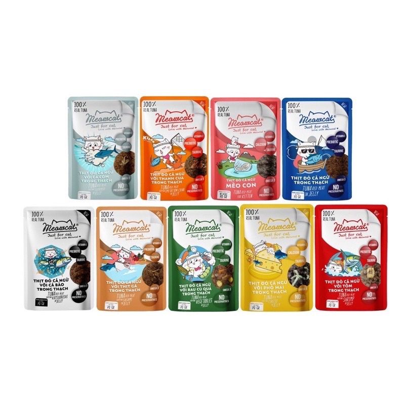 Pate Meowcat 70g chính hãng cho mèo con và mèo lớn
