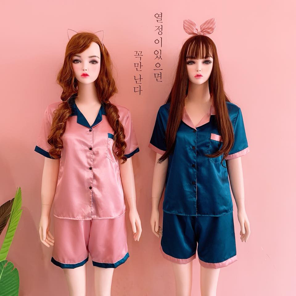  Đồ bộ pijama phi phối lụa ĐÙI cao cấp (Form dưới 60kg) | BigBuy360 - bigbuy360.vn