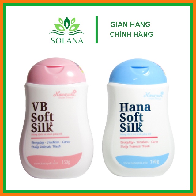 Dung Dịch Vệ Sinh Phụ Nữ Hana Soft Silk Chính Hãng 150g SOLANA