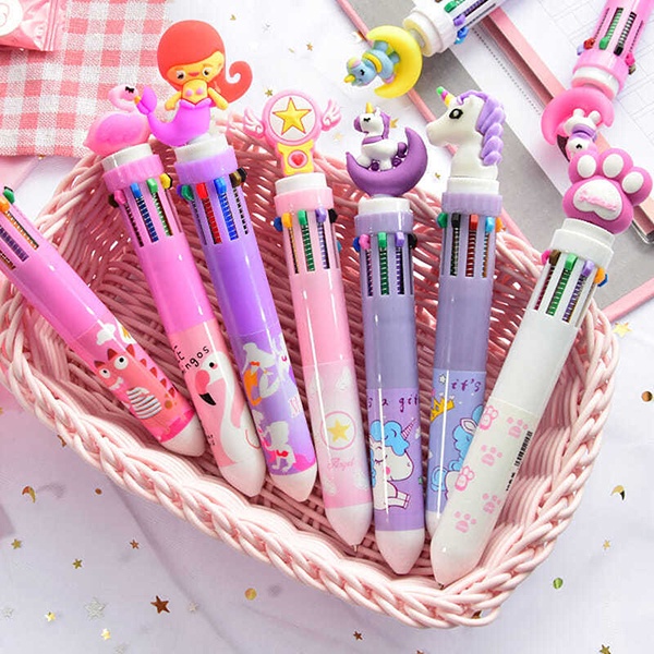 Bút bi ruột 6 màu hình siêu cute - Đại Sỉ